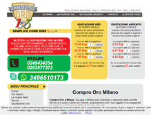 Tablet Screenshot of compro-oro-milano.eu